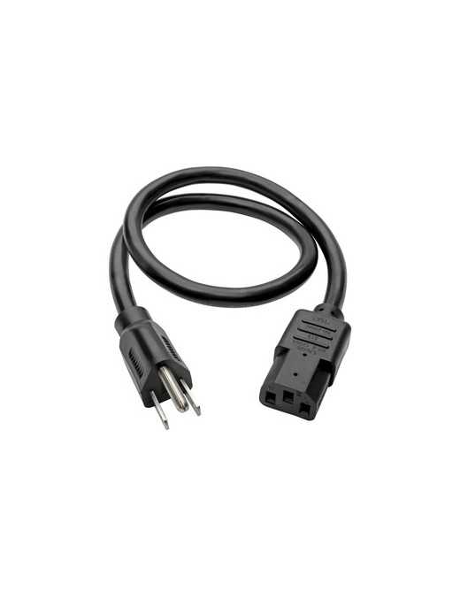 2FT COMPUTER POWER CORD 14AWG 15A 125V 5-15P TO C13 HEAVY DUTY 