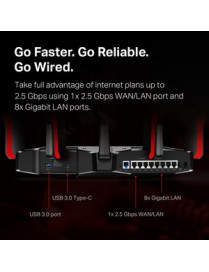 AX10000 TRI-BAND WI-FI 6 GAMING ROUTER 