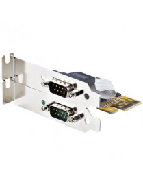 PCIE DUAL SERIAL PORT CARD 16C1050 UART 5V/12V STATUS LIGHTS 