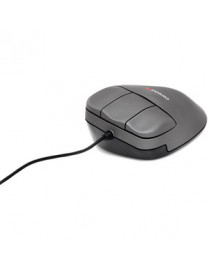 MEDIUM LEFT HAND CONTOUR MOUSE GRAY WITH SCROLL WHEEL WIRED 
