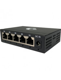 5PORT GIG ETHERNET SWITCH METAL CAPACITY 10GBPS MDI/MDIX WALL MNT 