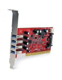 4PORT PCI SUPERSPEED USB 3 CONTROLLER CARD W/ SATA/SP4 POWER 