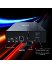 FD 18TB 7200RPM USB 3.0/ESATA ALUMINUM EXTERNAL HARD DRIVE BLACK 