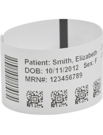 WRISTBAND SYNTHETIC 1X6IN DT Z-BAND ULTRA SOFT COATED ADHESIVE 