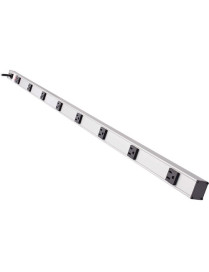 8 OUTLET POWER STRIP VERTICAL 6 FT CORD METAL 120V 15A 5-15P 48 