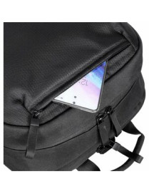 16IN ECO FRIENDLY BACKPACK RPET PROFESSIONAL BLACK BAG 