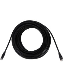 50FT CAT6A ENET CABLE SNAGLESS MOLDED UTP 10G POE M/M BLACK 