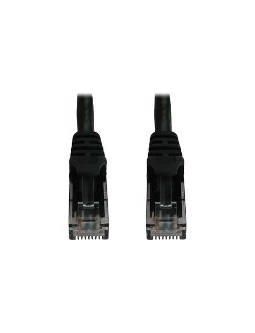 50FT CAT6A ENET CABLE SNAGLESS MOLDED UTP 10G POE M/M BLACK 