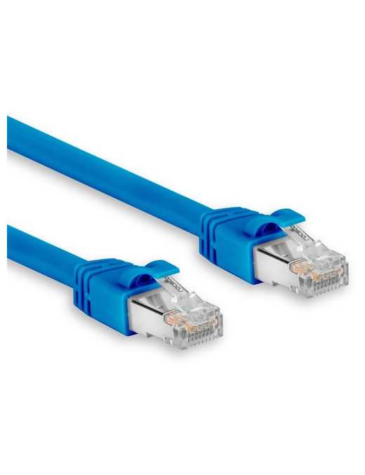 6IN CAT6A CABLE - SNAGLESS-BLUE SHIELDED ETHERNET CABLE 