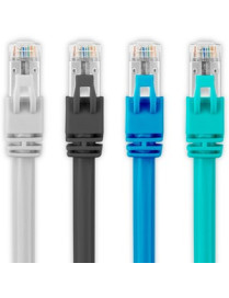 5FT CAT6A CABLE - SNAGLESS-AQUA SHIELDED ETHERNET CABLE 