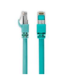 5FT CAT6A CABLE - SNAGLESS-AQUA SHIELDED ETHERNET CABLE 