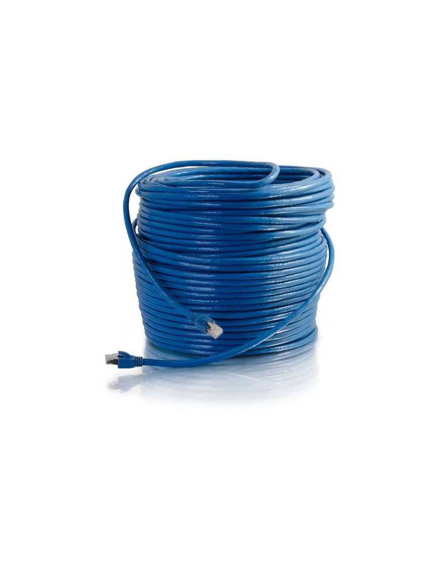 50FT CAT6 BLUE SOLID SHIELDED PATCH CABLE 