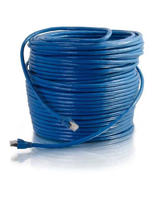 50FT CAT6 BLUE SOLID SHIELDED PATCH CABLE 
