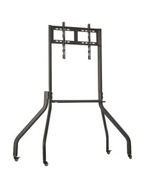 ROLLING TV CART FOR 42-65IN DISPLAYS WIDE LEGS LOCKING CASTERS 