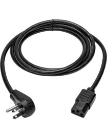 6FT RIGHT-ANGLE 5-15P TO C13 18AWG DESKTOP COMPUTER PWR CORD 